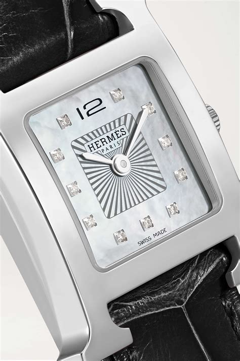 HERMÈS Heure H 25MM Stainless Steel & Diamond Watch